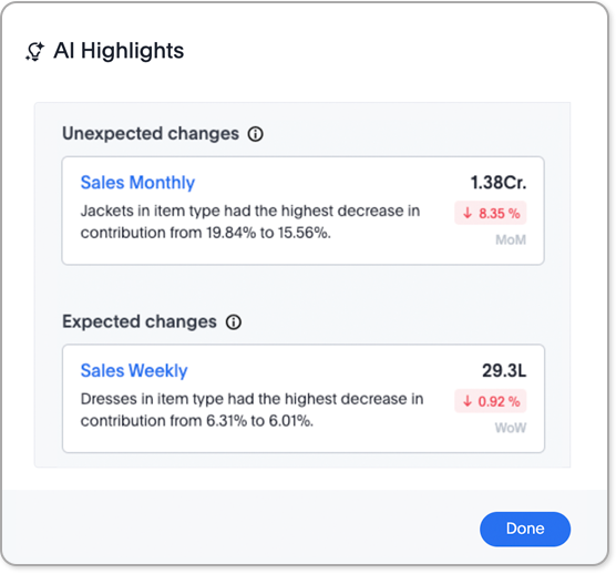 AI Highlights window