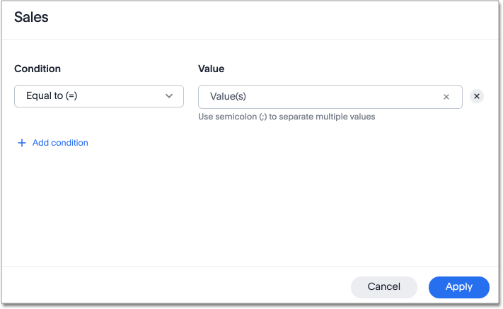 Measure filter