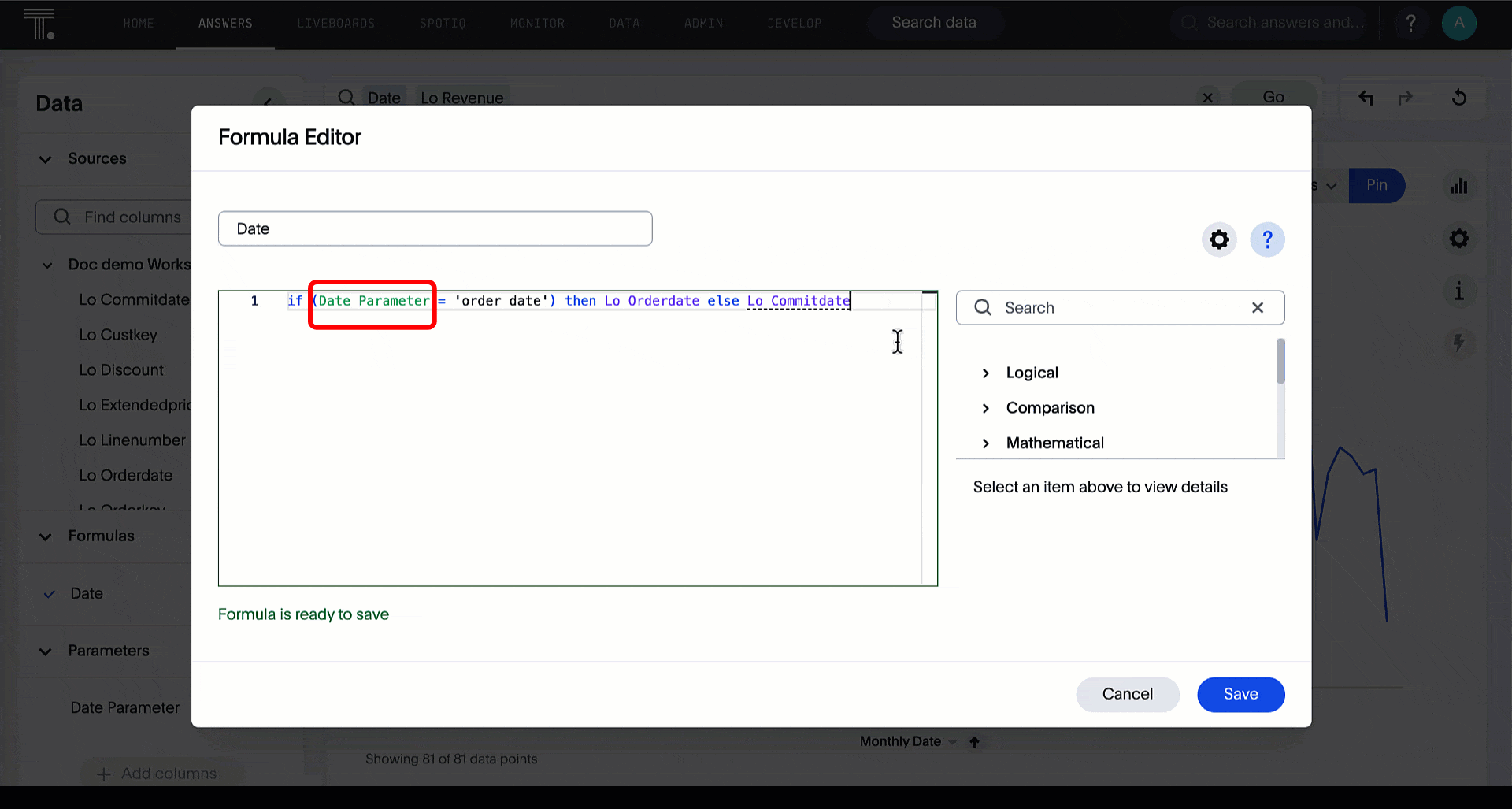 Parameter gif example