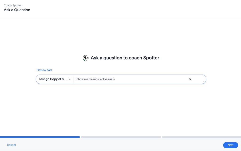 Ask a question to add coaching in the form of a reference question.