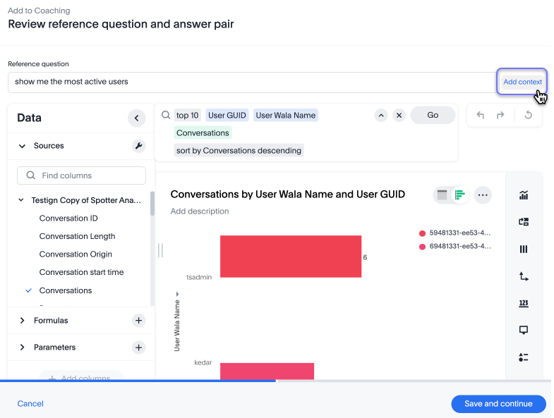 Click *Add context*.