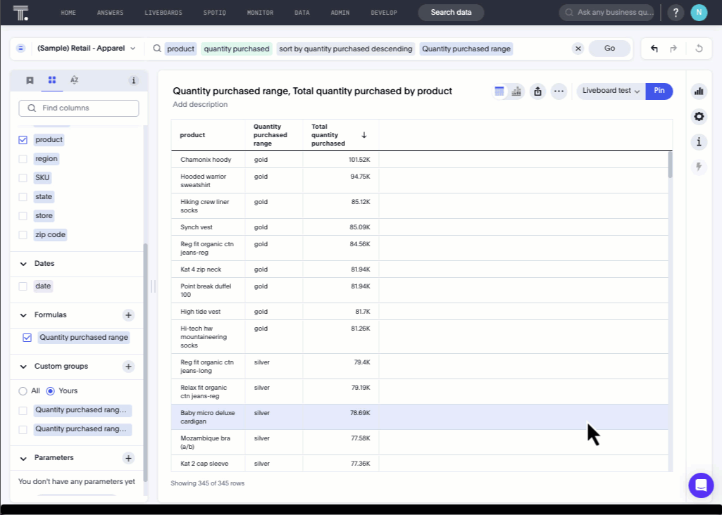 Reusable group creation process