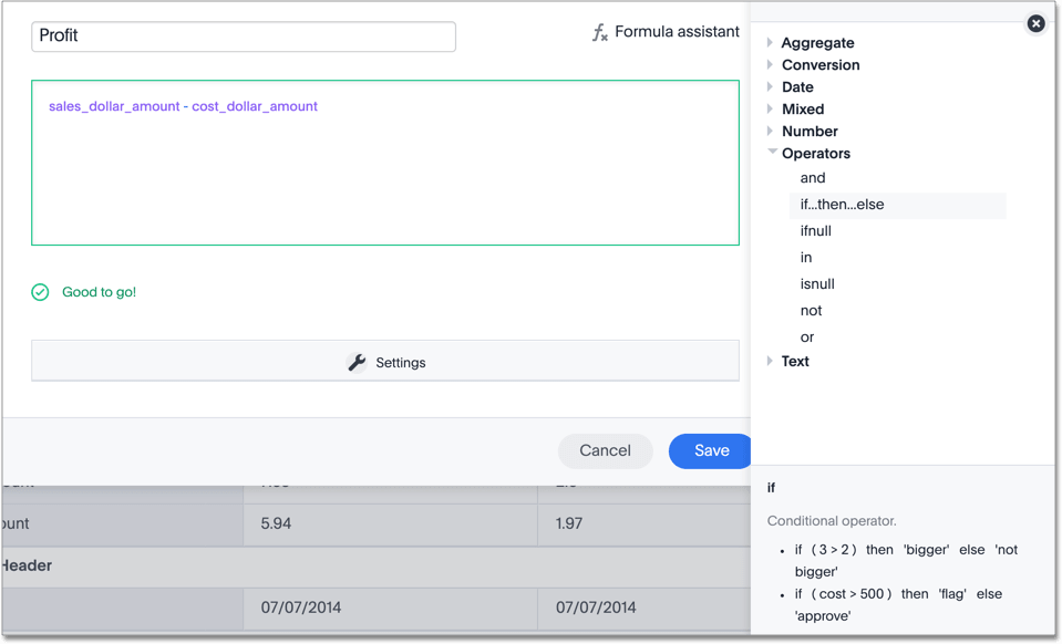 Formula Assistant