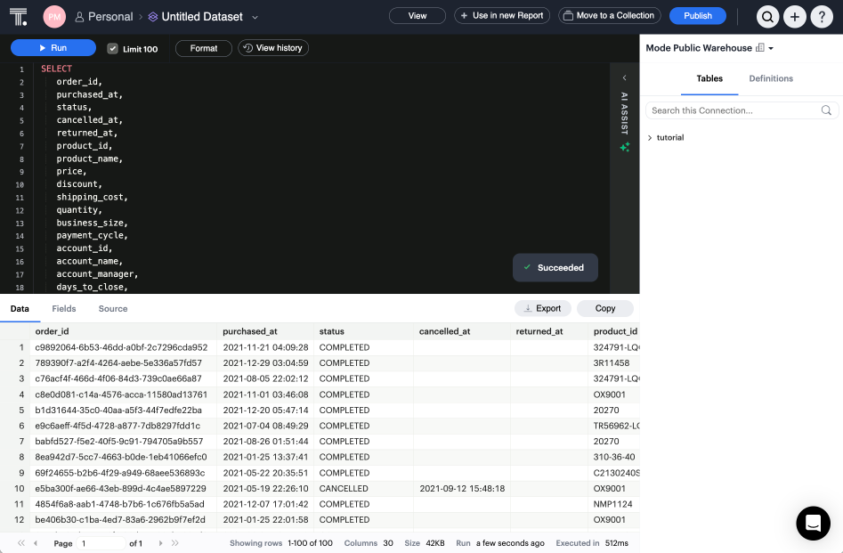 create dataset