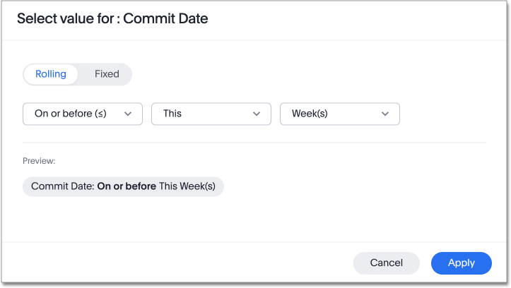 Date picker for Answers