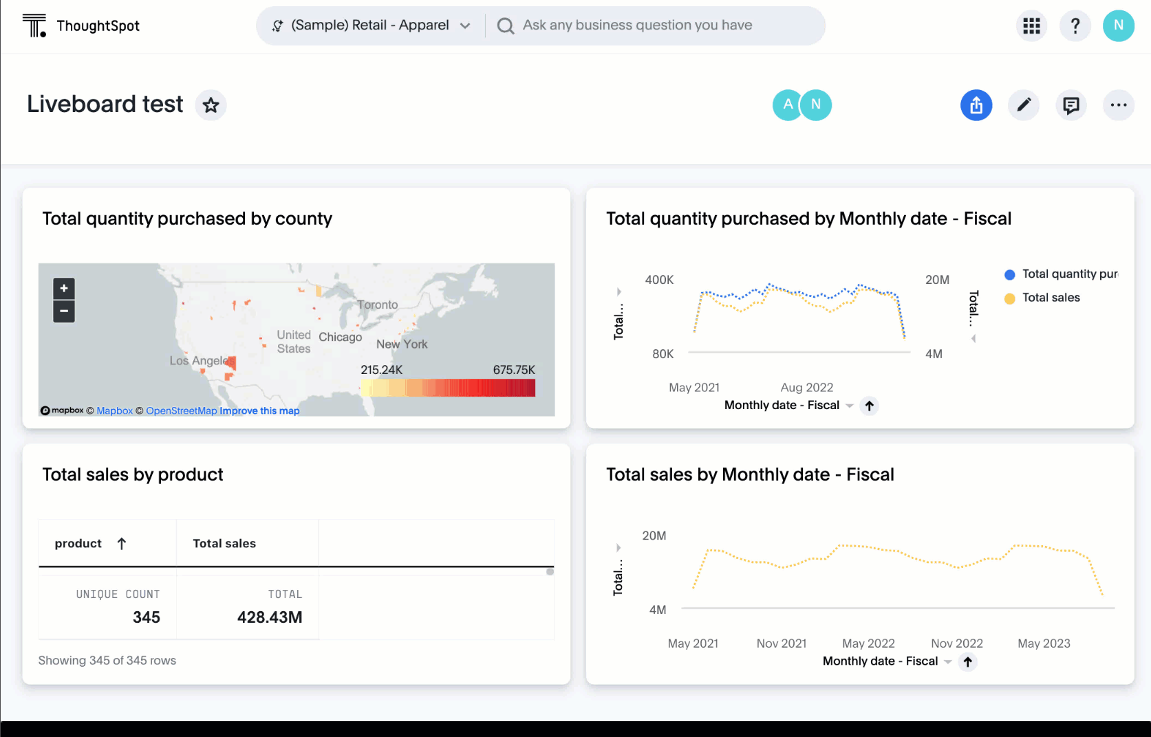 Animation demonstrating how to embed content in a Liveboard