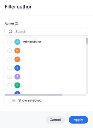 dw filter auth