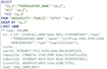 Query sampling second example with task as SAGE_SAMPLING.