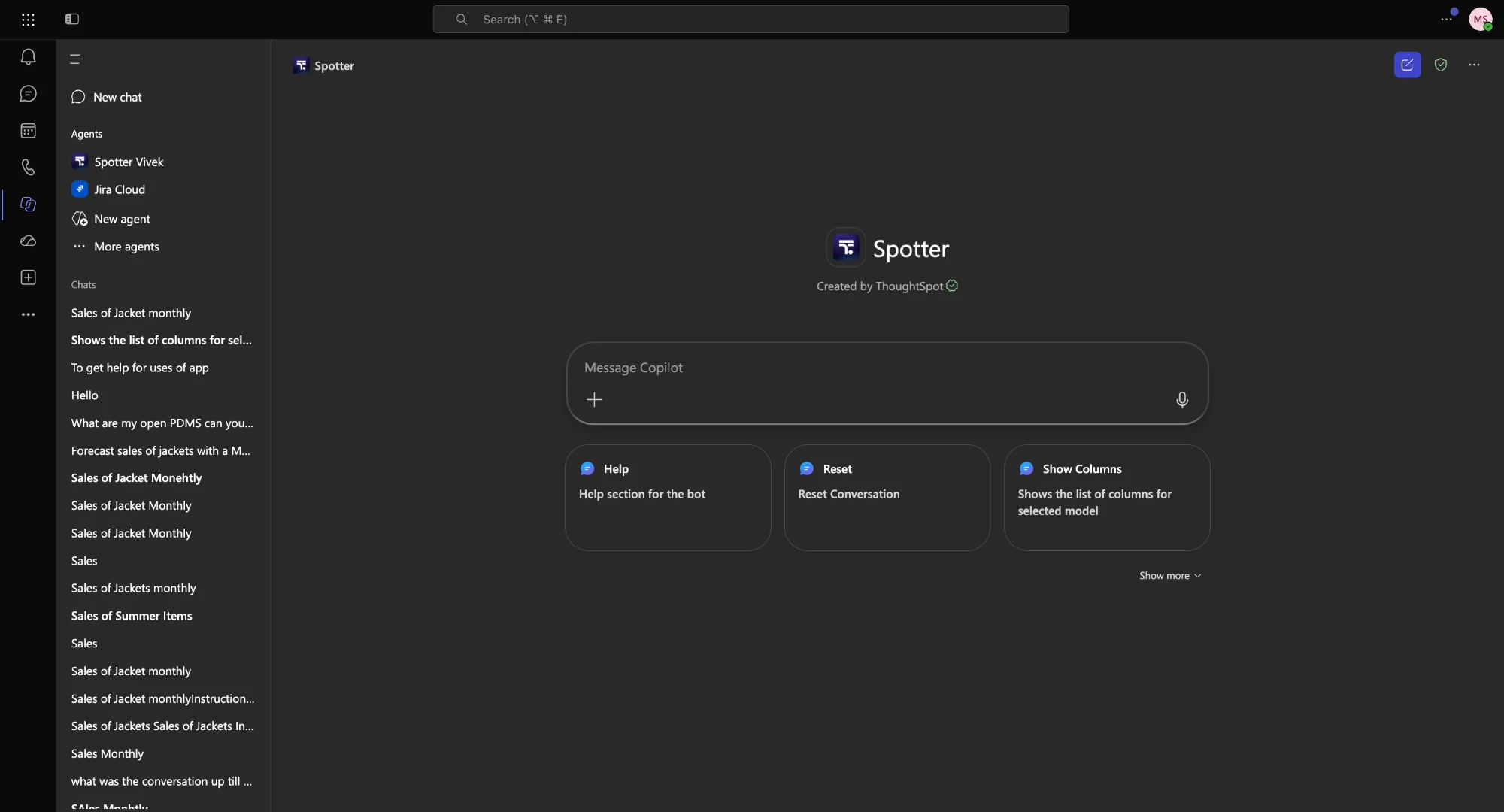 MS Teams copilot