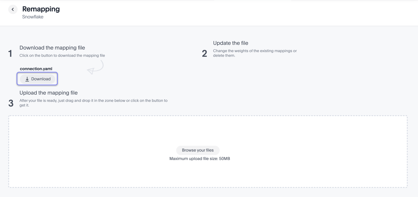 Download the source mapping file
