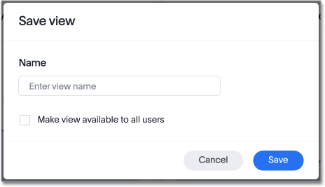 Save view of filtered Liveboard