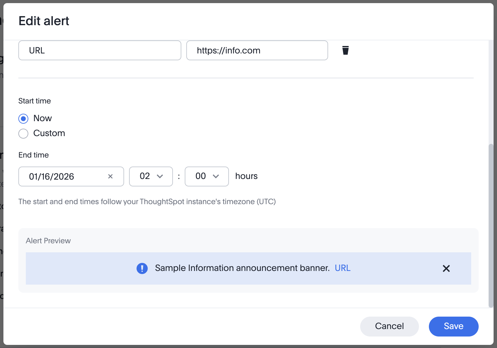 Announcement Preview
