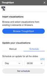 Daily update of elements on the slide.