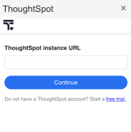 Enter the url for your TS instance