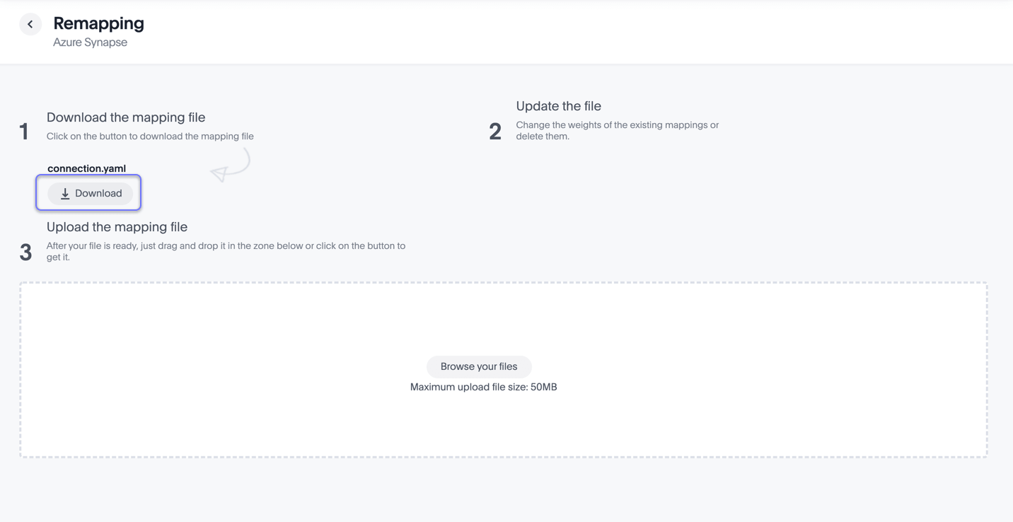 Download the source mapping file