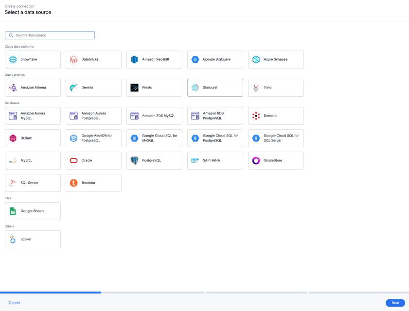Redesigned Connection creation