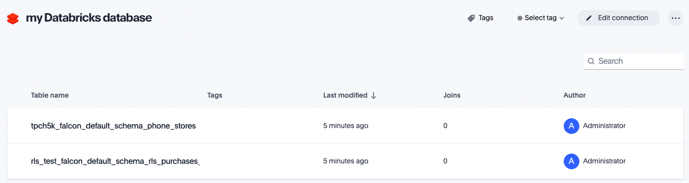 The "Connection created" screen