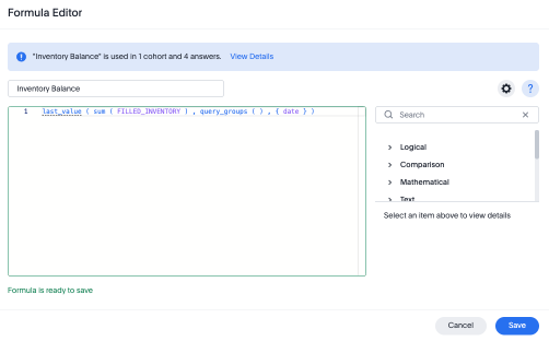 Use the Formula Editor