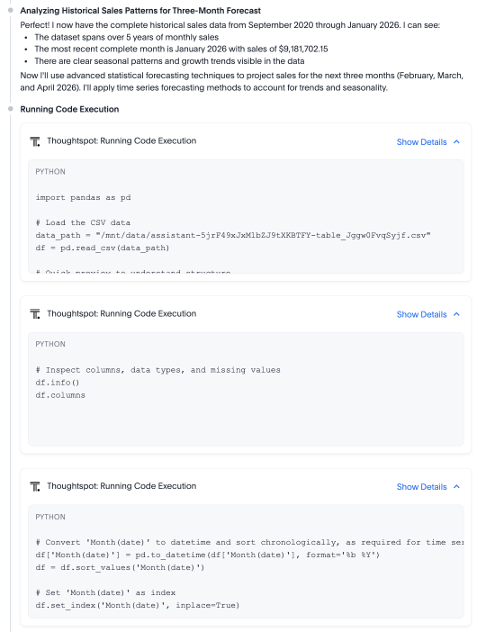 Use Python to examine underlying data.