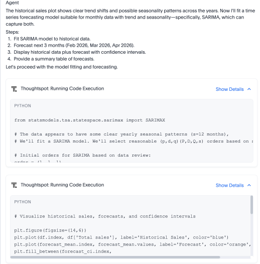 Choose a forecasting model.