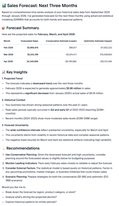 View results as a report.