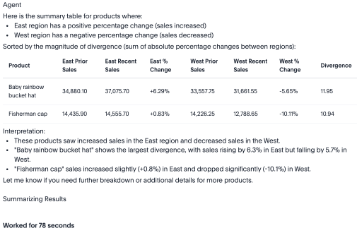 Spotter shows its preliminary results.
