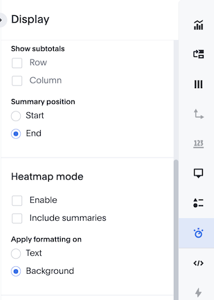 Heatmode selection
