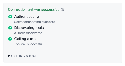 Successful connection