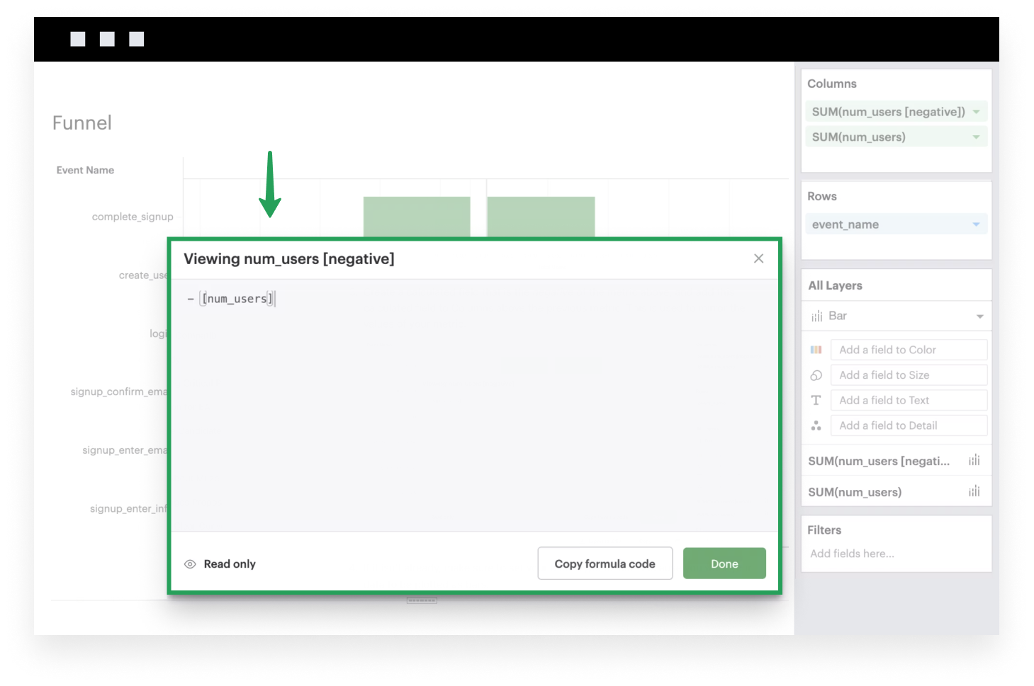 Create calculated field