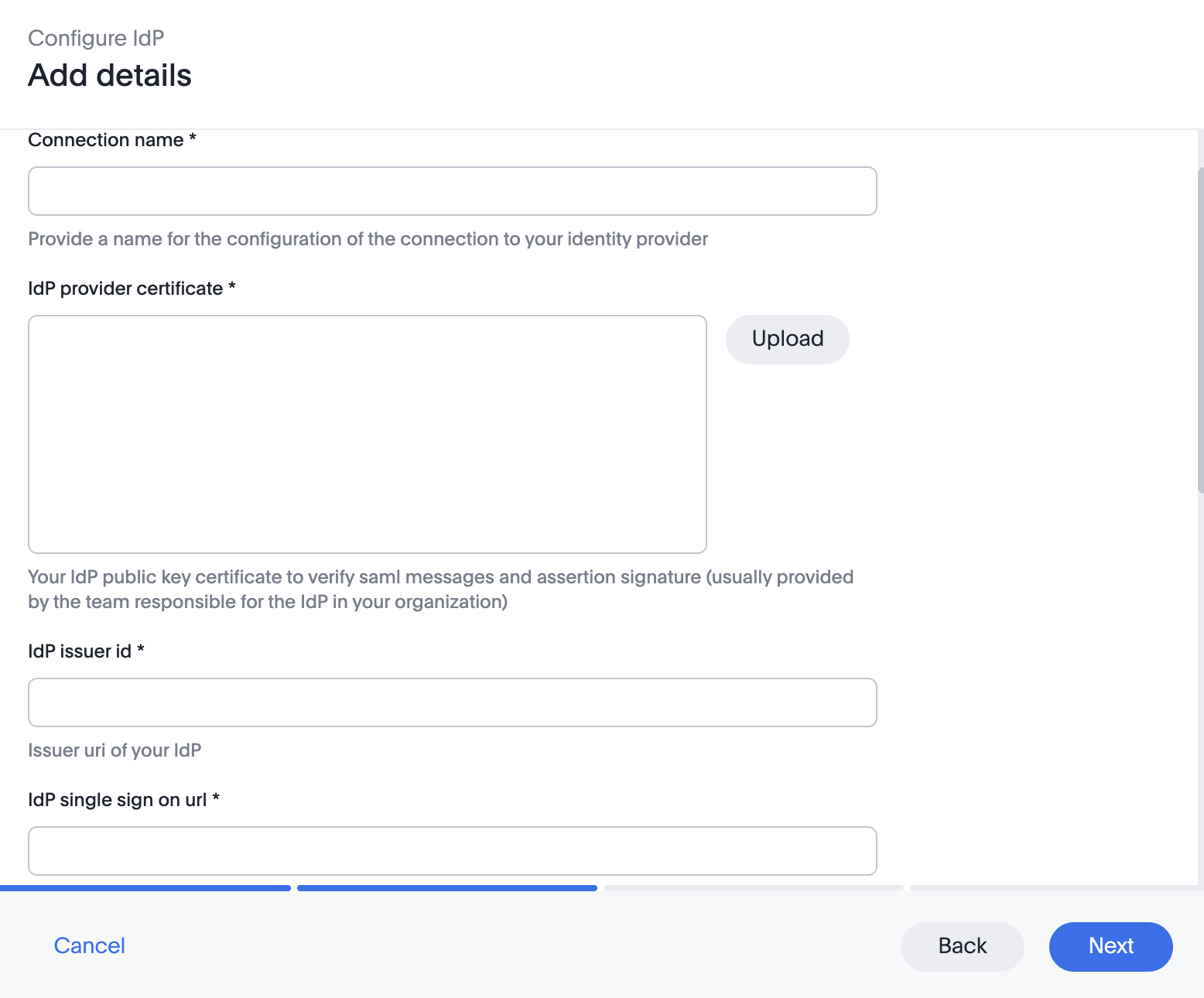 Configure SAML