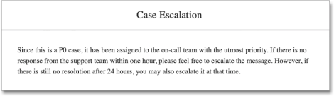 Escalate a case immediately after creation