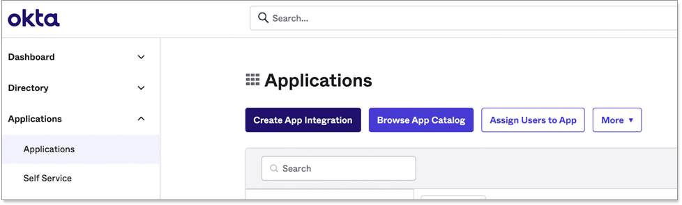 Select Create App Integration