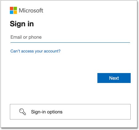 Sign in to your Teams account
