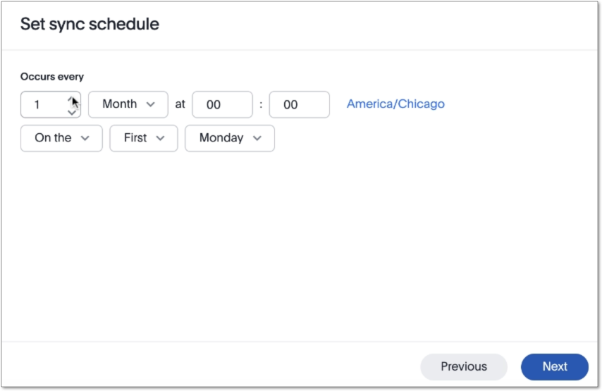 Create a sync schedule for Collibra