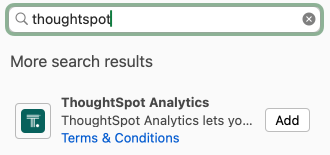 thoughtspot addin