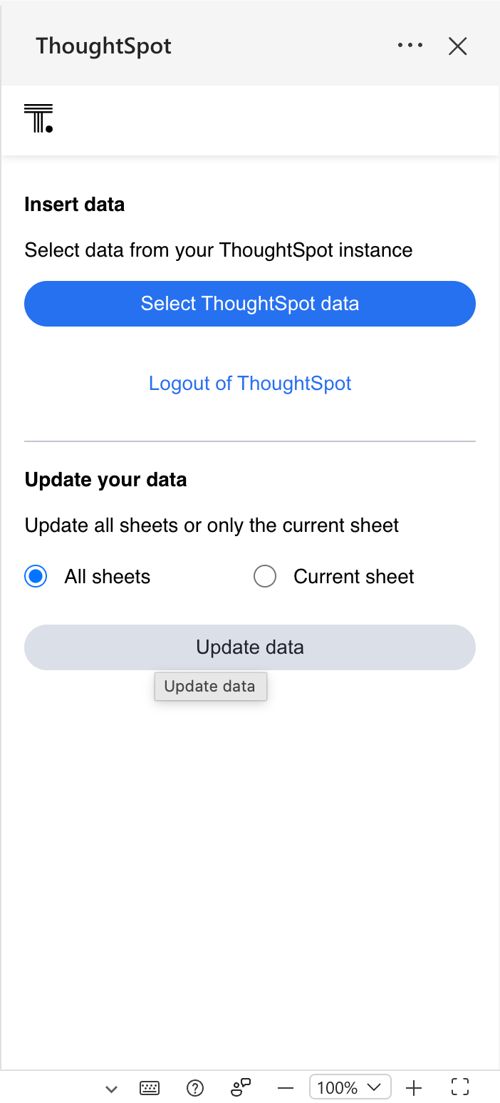 update data excel