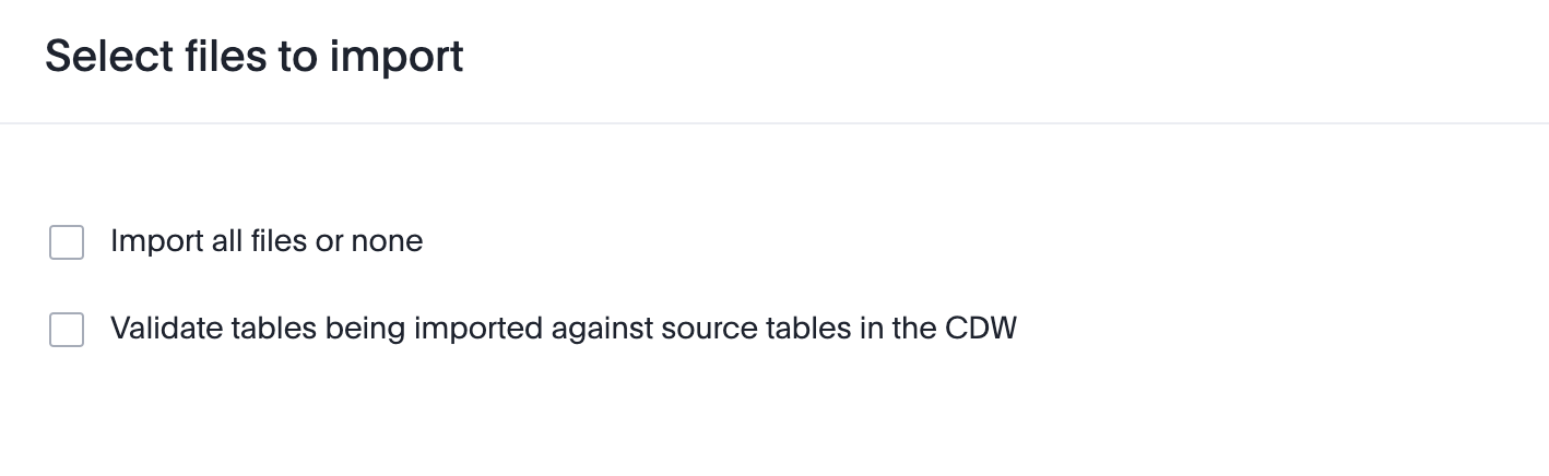 The Advanced settings