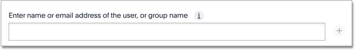 Enter users or groups