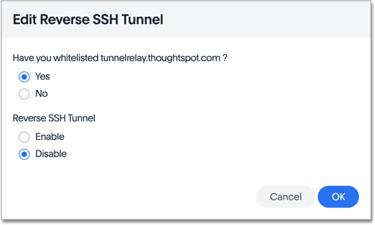 Edit reverse ssh tunnel