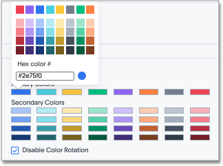 Change the primary color palette