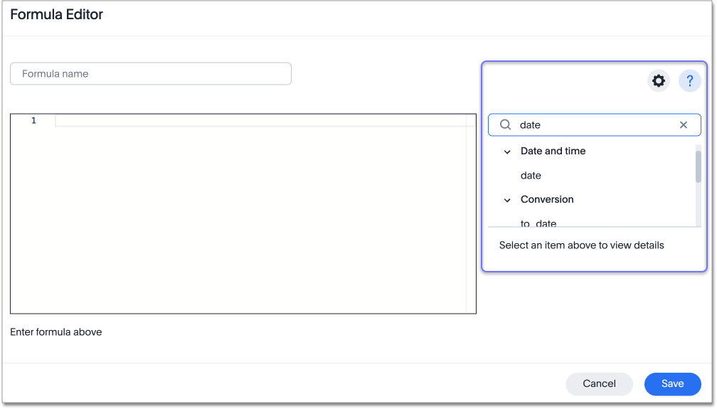 Formula assistant search