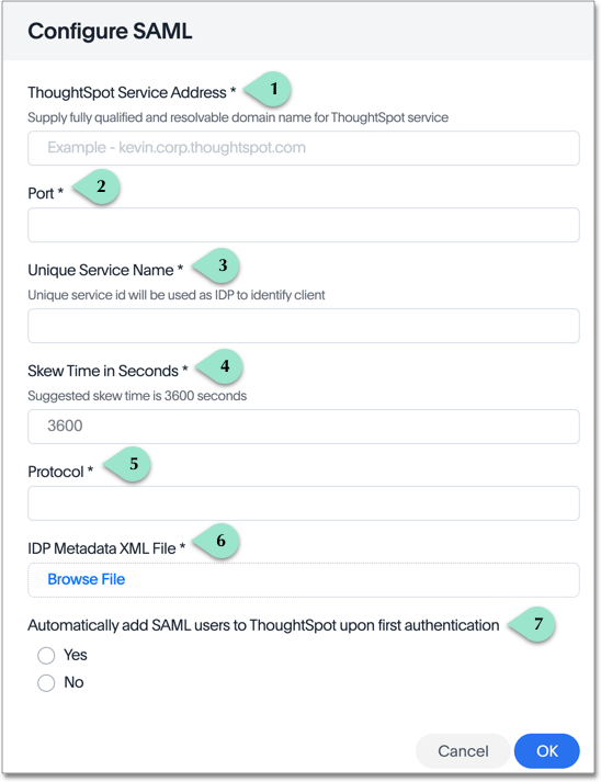 Configure SAML