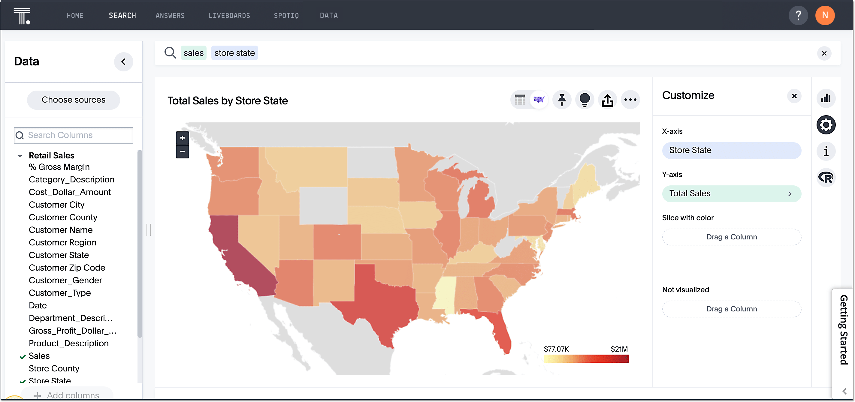 Geo search without labels