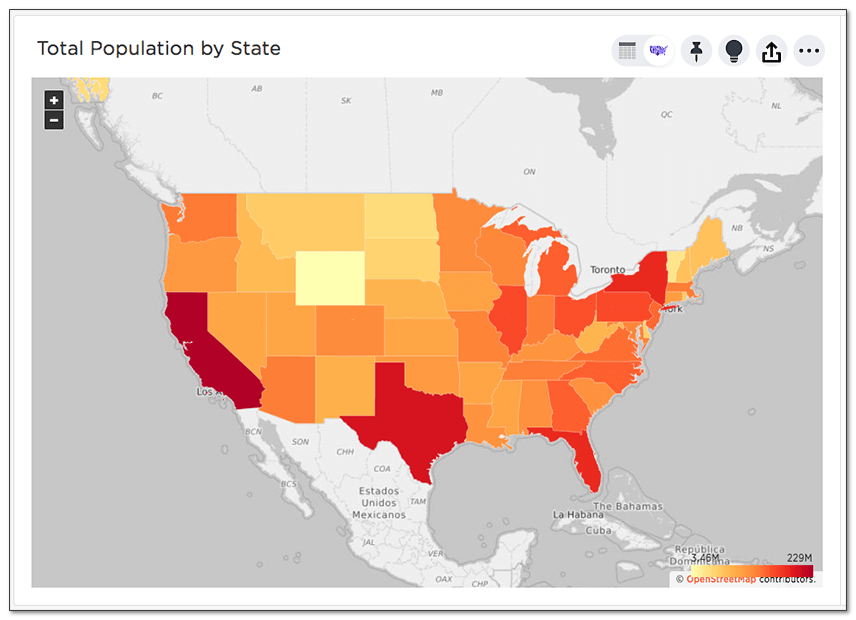 Geo area chart example image